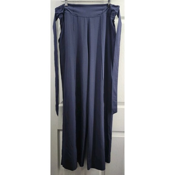Lululemon Pants - Lululemon Noir Pant Cadet Blue Wide Leg Self Tie Size 10